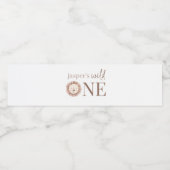 Wild One Lion Face Waterfles Etiket (Enkel label)