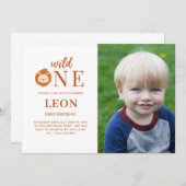 Wild One Lion Foto Kaart (Voorkant / Achterkant)