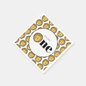 Wild One Lion Safari thema eerste verjaardag Servet (Hoek)