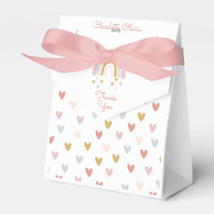Wild One Muted Rainbow Girl's 1e verjaardag Bedankdoosjes