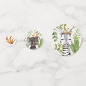 Wild One Oerwoud Animals Safari 1st Birthday Confetti (Voorkanten)