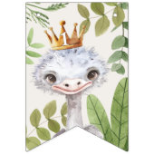 Wild One Oerwoud Animals Safari 1st Birthday Vlaggetjes (Eerste vlag)