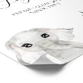 Wild One Oerwoud Baby shower aangepaste tekst teke Poster (Hoek)