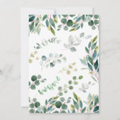 Wild One Oerwoud Baby shower Invitation Kaart (Achterkant)