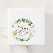 Wild One Oerwoud Birthday Dank je Bedankjes Labels (In situ)