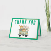 Wild One Oerwoud Safari Animals Bedankkaart (Voorkant)