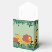 Wild One Oerwoud Safari Animals Fun First Birthday Bedankdoosjes (Geopend)