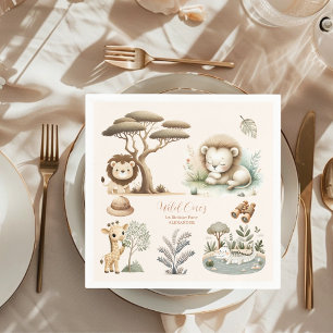 Wild One Oerwoud Safari Animals Servet