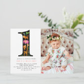 Wild One Oerwoud Safari, eerste uitnodiging (Staand voorkant)