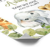 Wild One Oerwoud Safari Welkom Poster (Hoek)