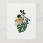 Wild One Oerwoud Waterverf Elephant Zebra Budget Flyer (Achterkant)