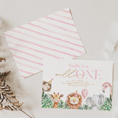 Wild One Party Animal First Birthday Invitation