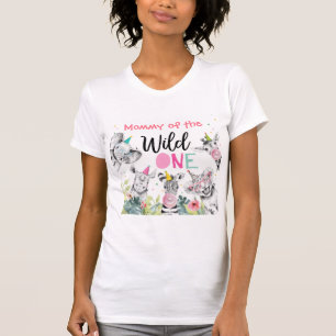 Wild One Party Dieren Verjaardag Meisje Verjaardag T-shirt
