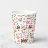 Wild One Pattern | Houtland Camping Animals Papieren Bekers (Rechts)