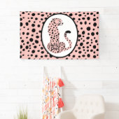 Wild One Pink Leopard First Birthday Spandoek (Insitu)