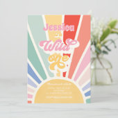 Wild One Rainbow Sunshine, eerste verjaardag Kaart (Staand voorkant)