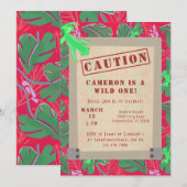 Wild One Rainforest eerste verjaardag Kaart (Voorkant / Achterkant)