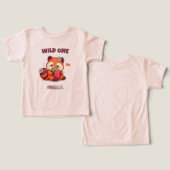 Wild One Red Panda First Birthday (Design Recto & Verso)
