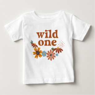 Wild One Retro Boho Wildflower 1e verjaardag