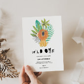WILD ONE Safari 1er anniversaire Invitation