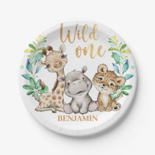 Wild One Safari 1st Birthday Paper Bord