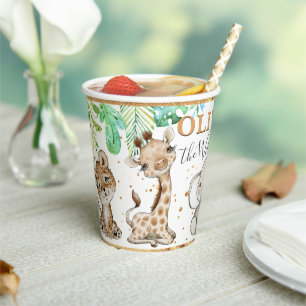 Wild One Safari 1st Birthday Paper cup Papieren Bekers