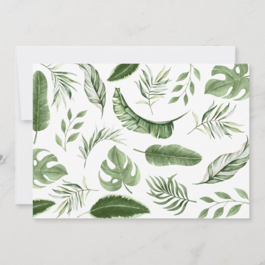 Wild One Safari Animals 1st Birthday Uitnodiging (Achterkant)