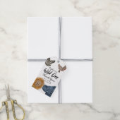 Wild One Safari Animals Birthday Party Cadeaulabel (Met Touw)