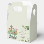 Wild One Safari Animals Boy Baby shower Bedankdoosjes (Geopend)