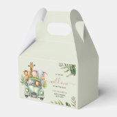 Wild One Safari Animals Boy Baby shower Bedankdoosjes (Voorkant Zijde)