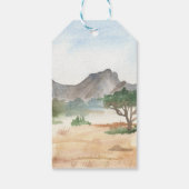 Wild One Safari Animals First Birthday Cadeaulabel (Achterkant)