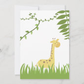 Wild One Safari Animaux Baby shower Invitation (Dos)