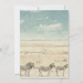 Wild One Safari Animaux Baby shower Invitation (Dos)