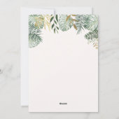 Wild One Safari Animaux Carte d'invitation (Dos)