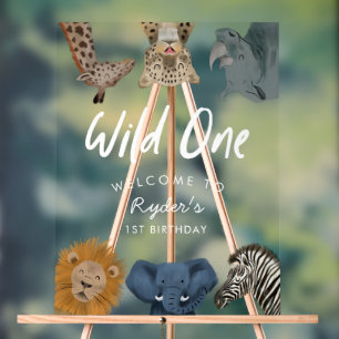 Wild One Safari Birthday Welcome