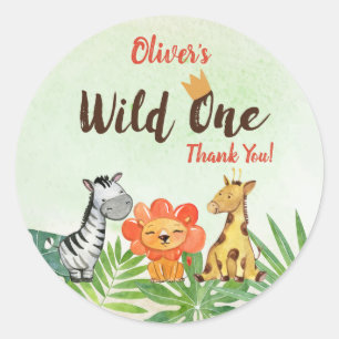 Wild One, Safari dank je Ronde Sticker