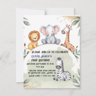 Wild One Safari, eerste uitnodiging