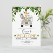 Wild One Safari, eerste uitnodiging (Staand voorkant)