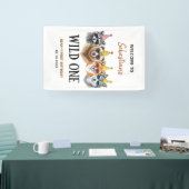 Wild One Safari First Birthday – Jungle Animal Spandoek (Beurs)