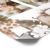 Wild One Safari First Year Photo Milestone Poster (Hoek)