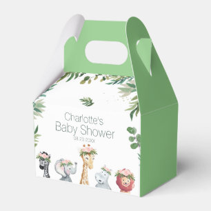 Wild One Safari Oerwoud Baby shower Favor Box Bedankdoosjes