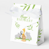 Wild One Safari Oerwoud Birthday Favor Box Bedankdoosjes (Voorkant Zijde)
