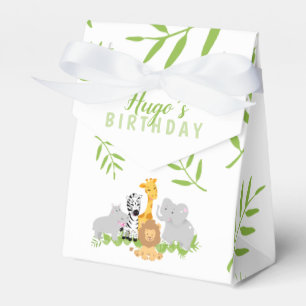 Wild One Safari Oerwoud Birthday Favor Box Bedankdoosjes