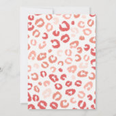 Wild One Safari Pink and Gold 1st Birthday Kaart (Achterkant)