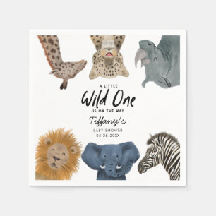 Wild One Safari Thema Baby shower Servet