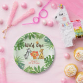 Wild One, Safari Verjaardag Papieren Bordje (Feest)