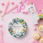 Wild One Schattigee Oerwoud Dieren Verjaardag van Papieren Kommen (Feest)