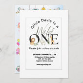 Wild One thème Baby shower Invitation (Devant / Derrière)
