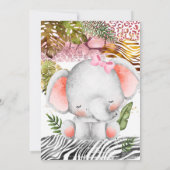 Wild One Theme Birthday Uitnodiging (Achterkant)