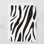 Wild One Tiger 1er Anniversaire Fête Invitation (Dos)